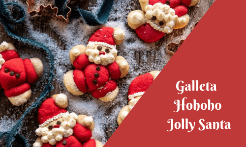 holly jolly santa christmas cookies