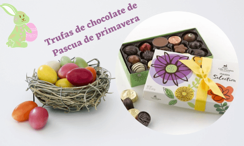 Trufas de chocolate de Pascua de primavera