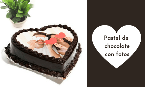 chocolate photo cake