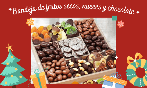 dried fruit and nuts chocolate tray